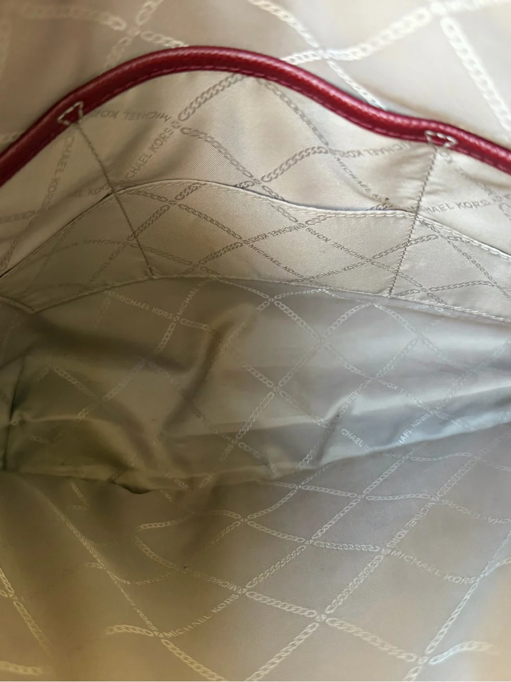 Michael Kors Burgundy Voyager Tote